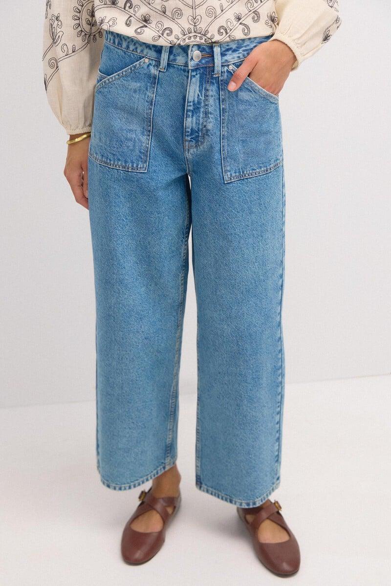 pedro del hierro Olimpia. Jeans rectos con bolsillos Liquidación