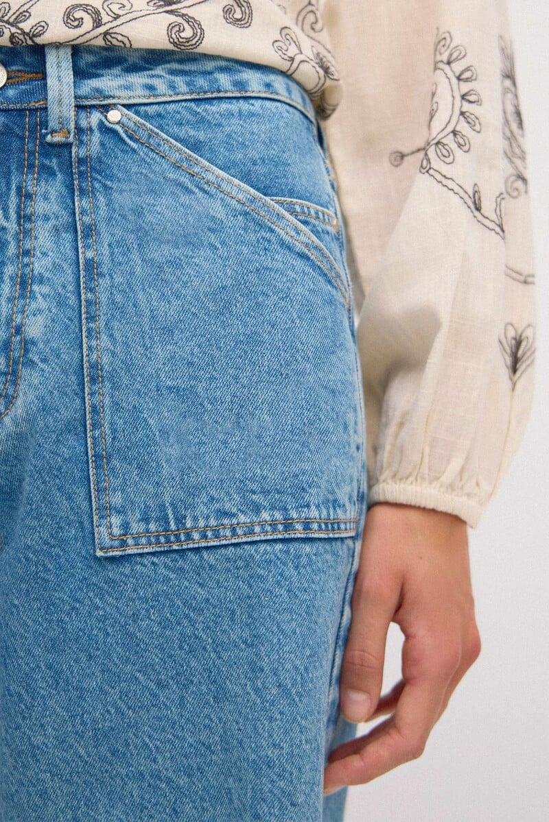 pedro del hierro Olimpia. Jeans rectos con bolsillos Liquidación