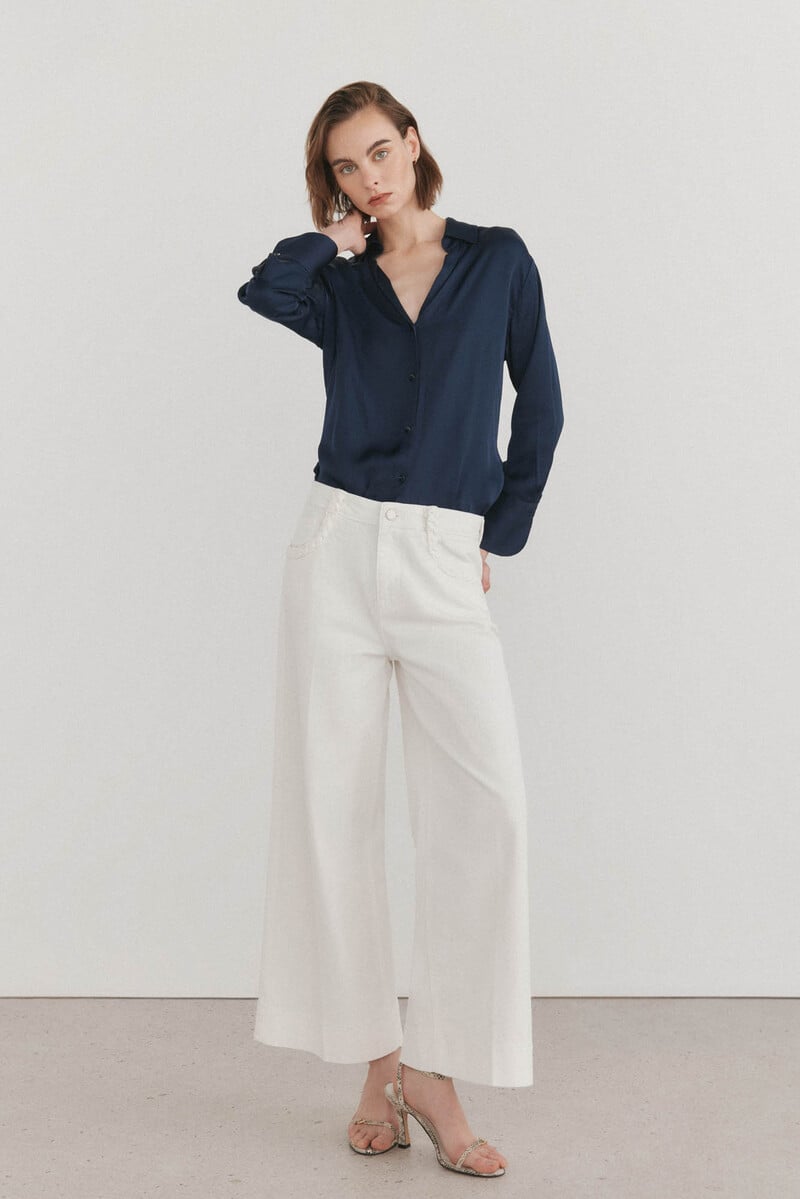 pedro del hierro Jeans wide leg flare Tienda de fábrica