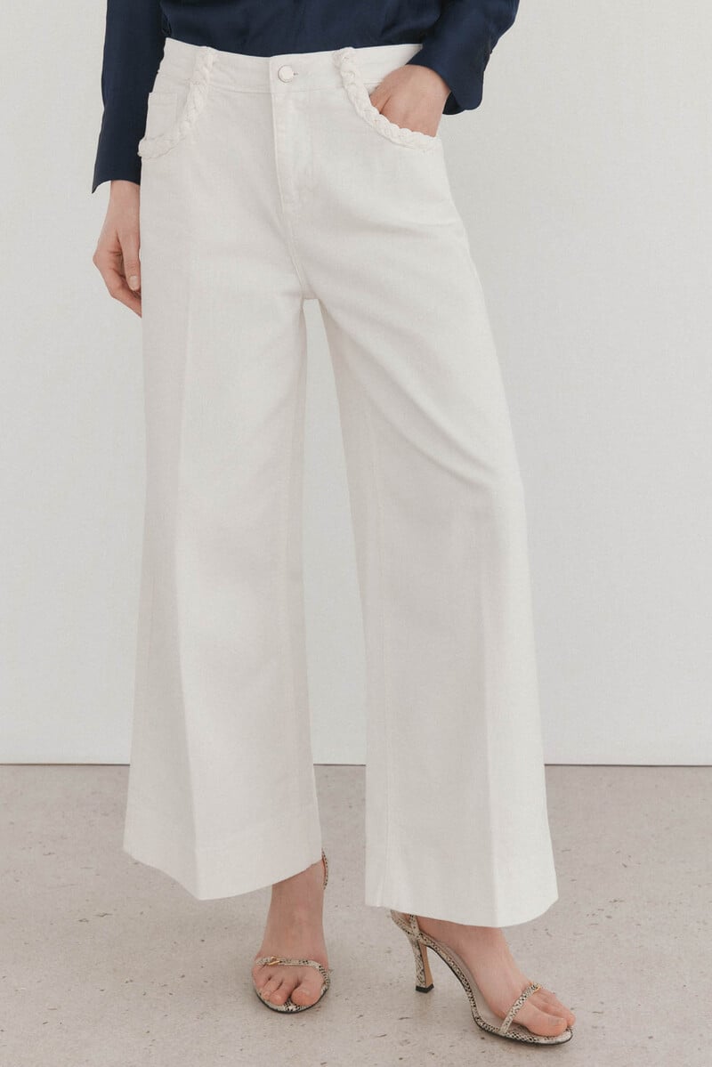 pedro del hierro Jeans wide leg flare Tienda de fábrica