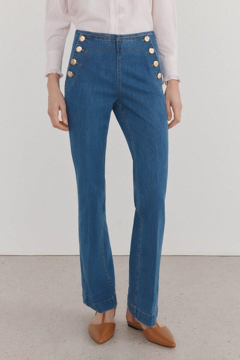 pedro del hierro Jeans flare full length Libre de impuestos