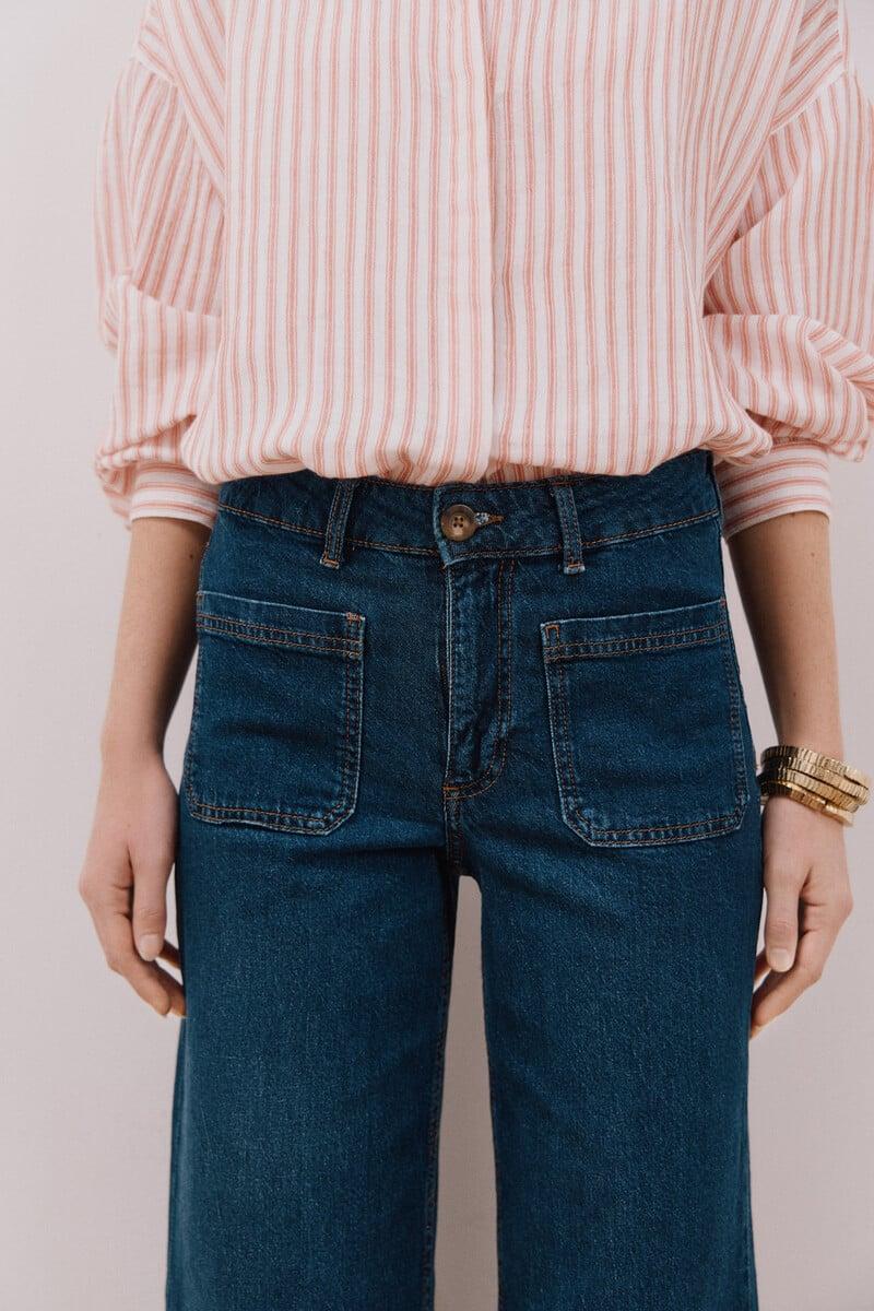 pedro del hierro Jeans marine bolsillos tencel En línea