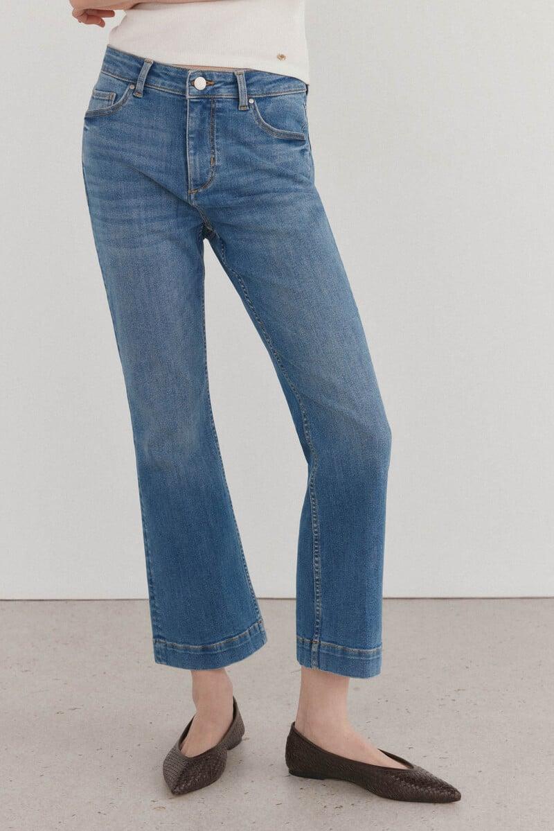 pedro del hierro Jeans flare cropped Rebajas