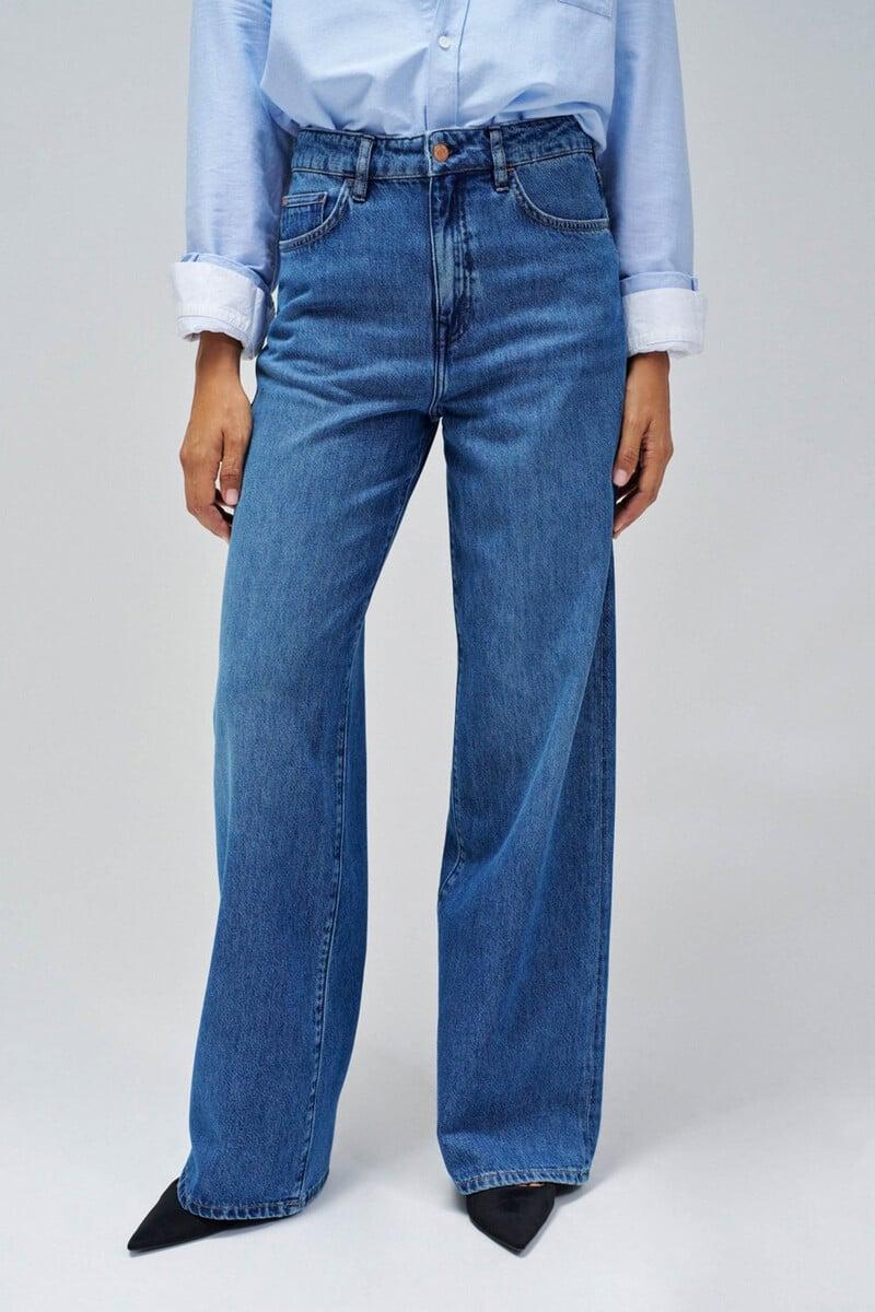 pedro del hierro Jeans wide leg Ventas relámpago
