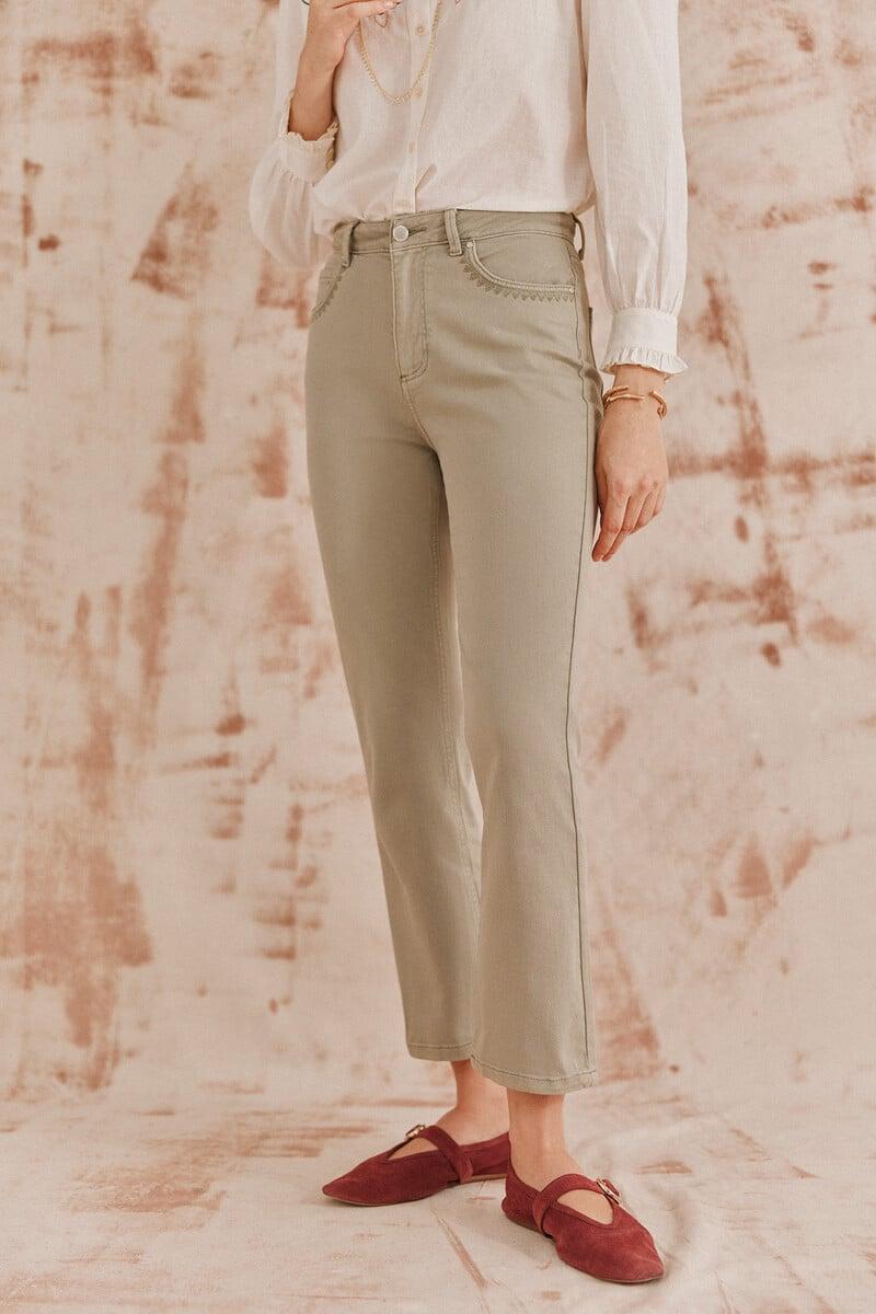 pedro del hierro Piedad. Jeans bordados Liquidación