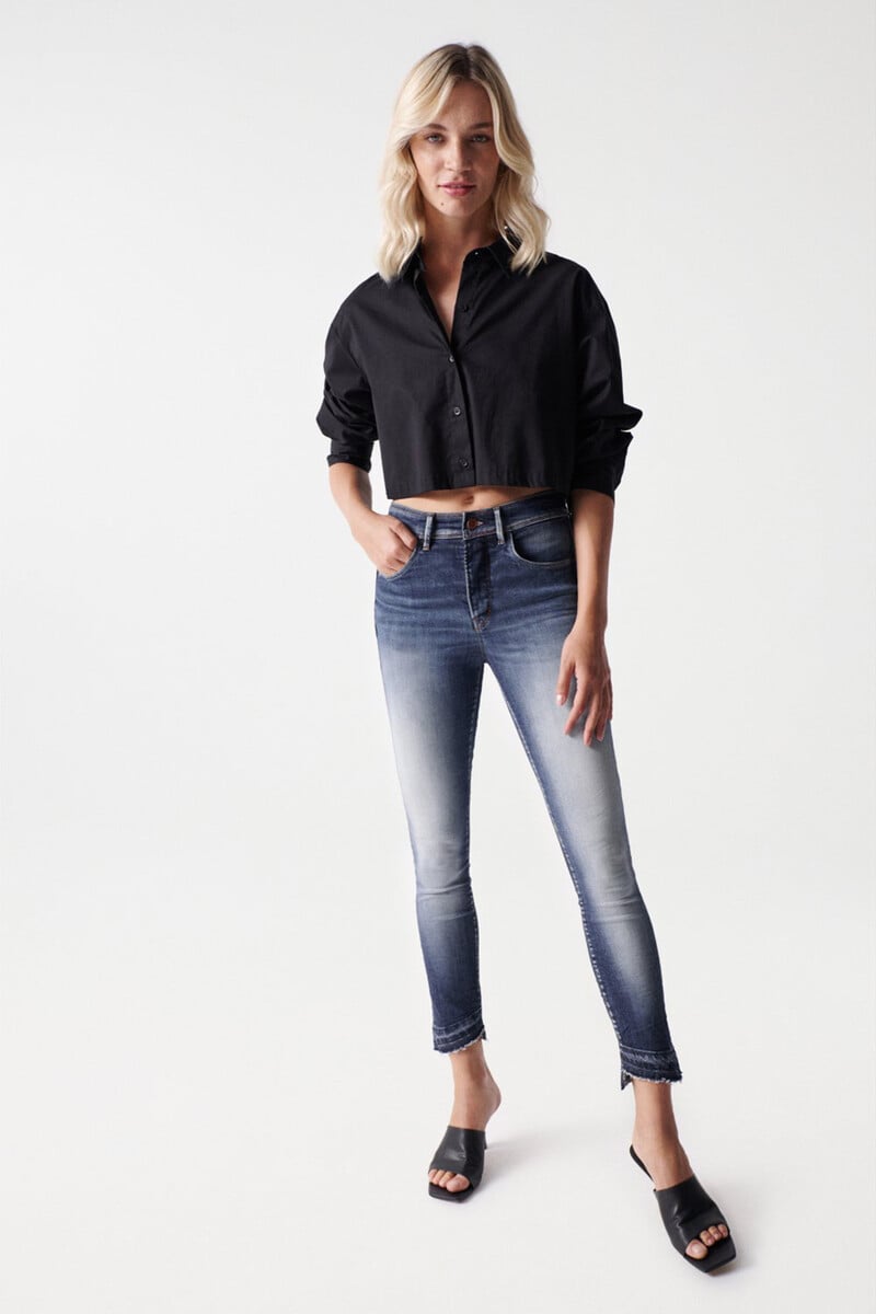 pedro del hierro Vaqueros faith push in cropped lavado premium Superdescuento