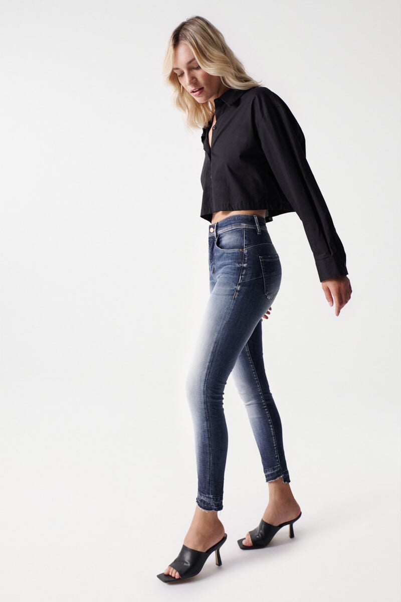 pedro del hierro Vaqueros faith push in cropped lavado premium Superdescuento