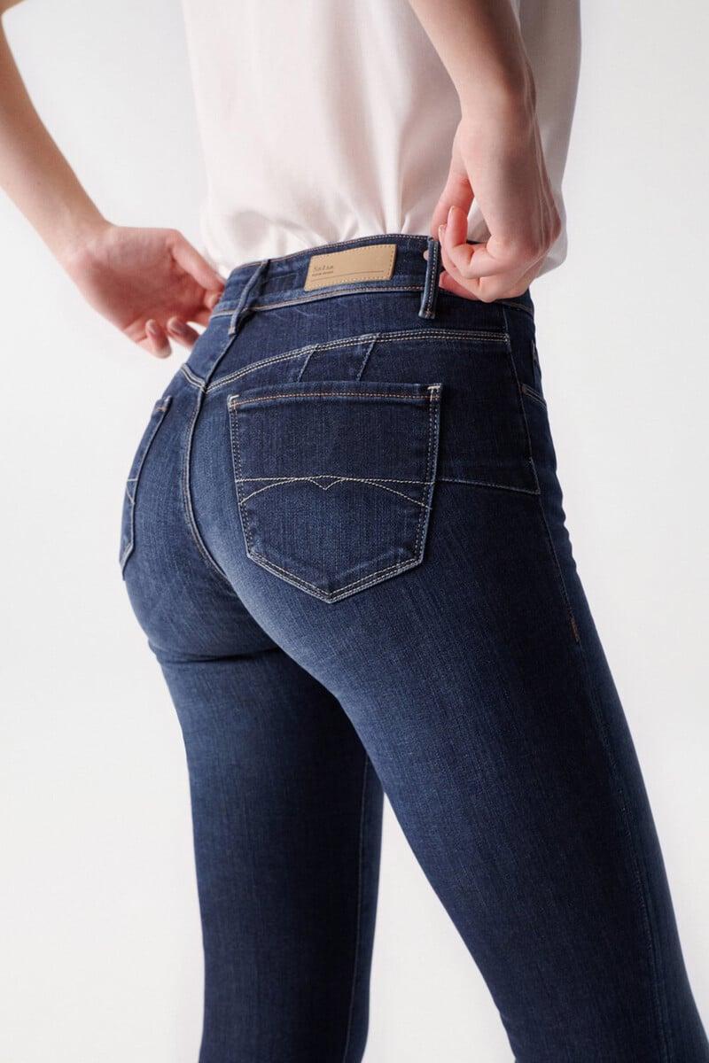 pedro del hierro Vaqueros destiny push up skinny con lavado oscuro Liquidación