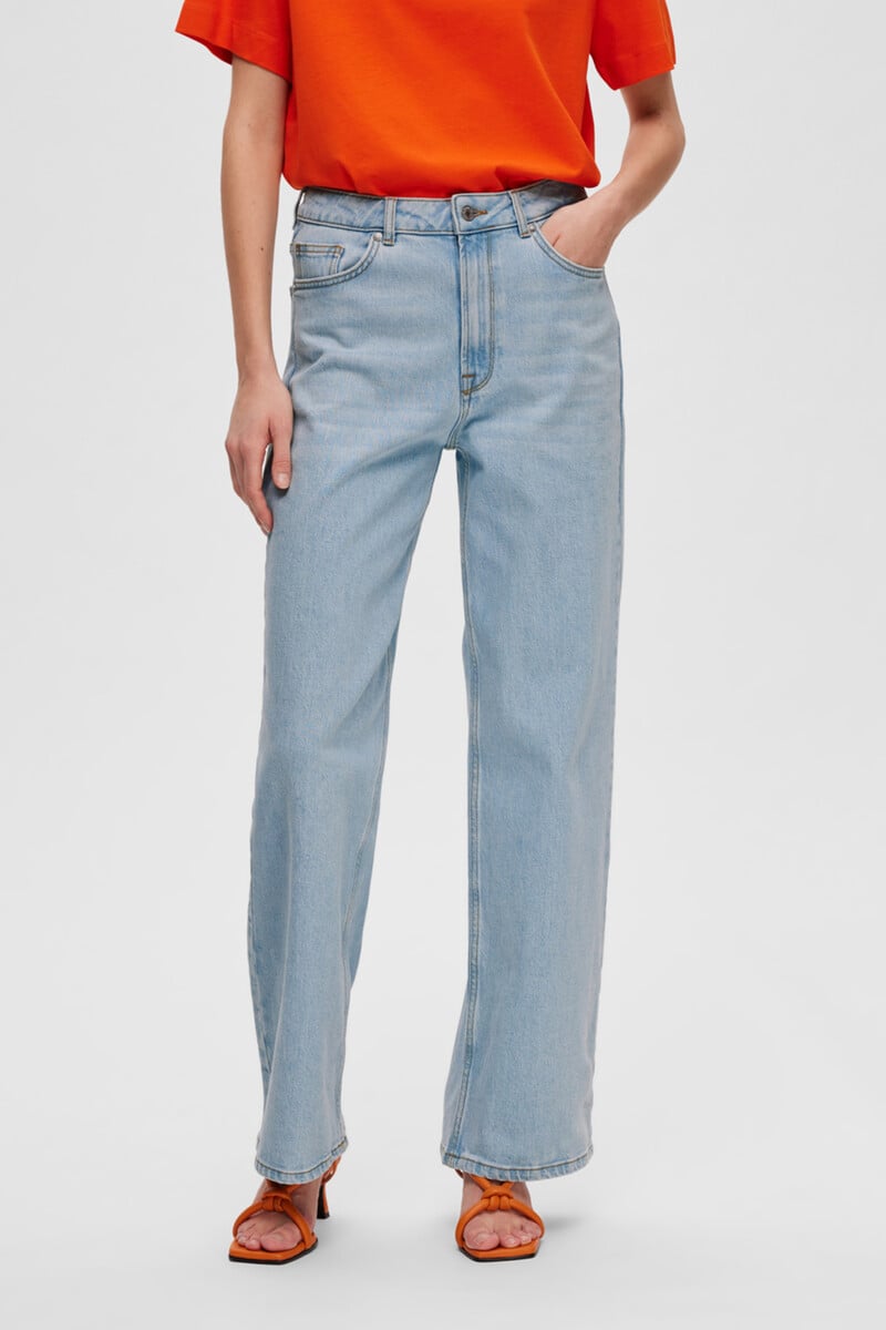 pedro del hierro Pantalón vaquero Wide Leg confeccionado con algodón orgánico Outlet online