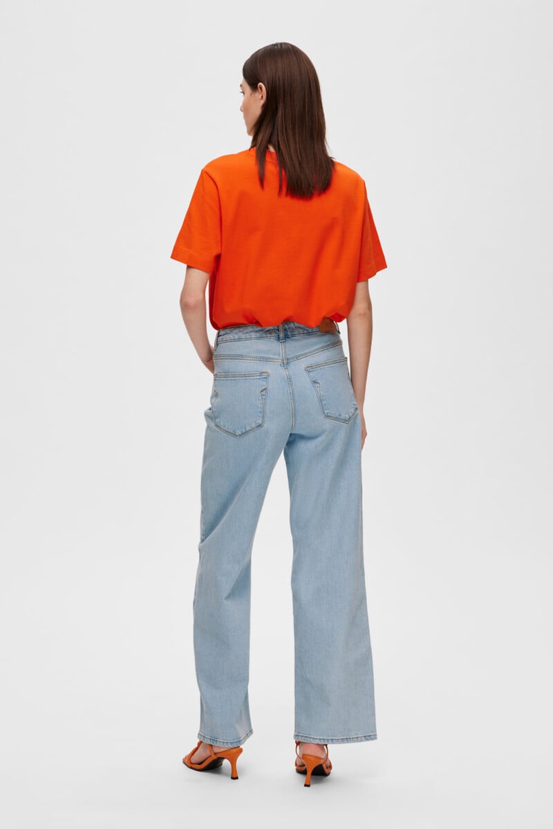 pedro del hierro Pantalón vaquero Wide Leg confeccionado con algodón orgánico Outlet online