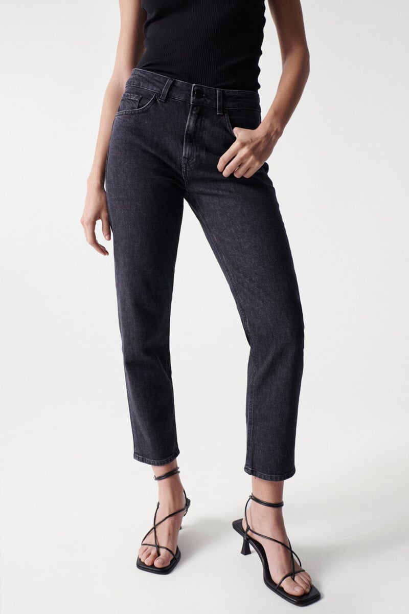 pedro del hierro Vaqueros true cropped slim negro Rebajas de fábrica