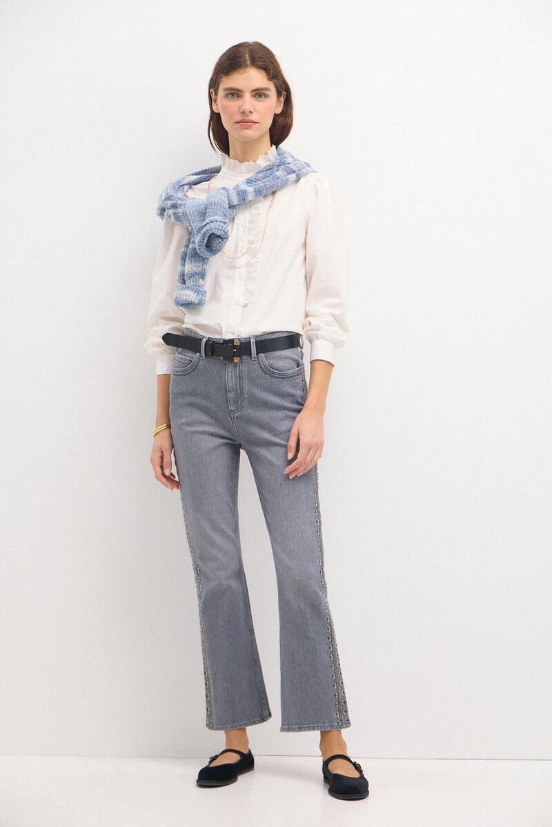 pedro del hierro Ondina. Jeans con corte de bota