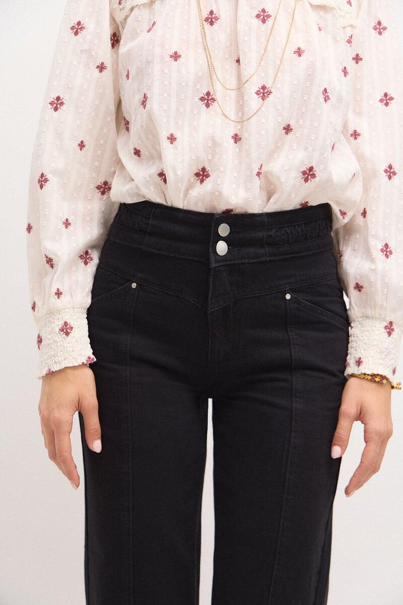 pedro del hierro Omega. Jeans rectos con cortes Superdescuento