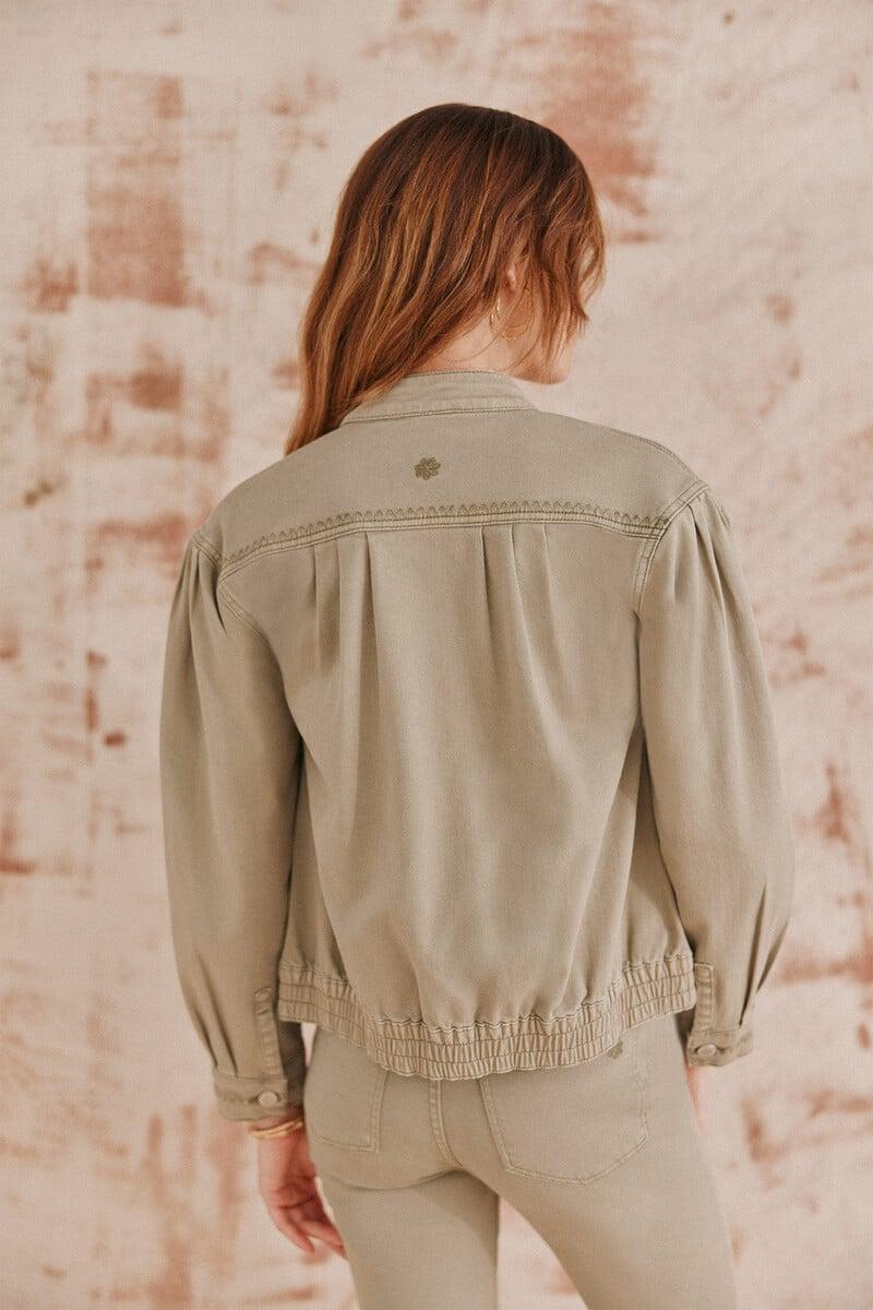 pedro del hierro Beatriz. Chaqueta bomber frunces Grandes ahorros
