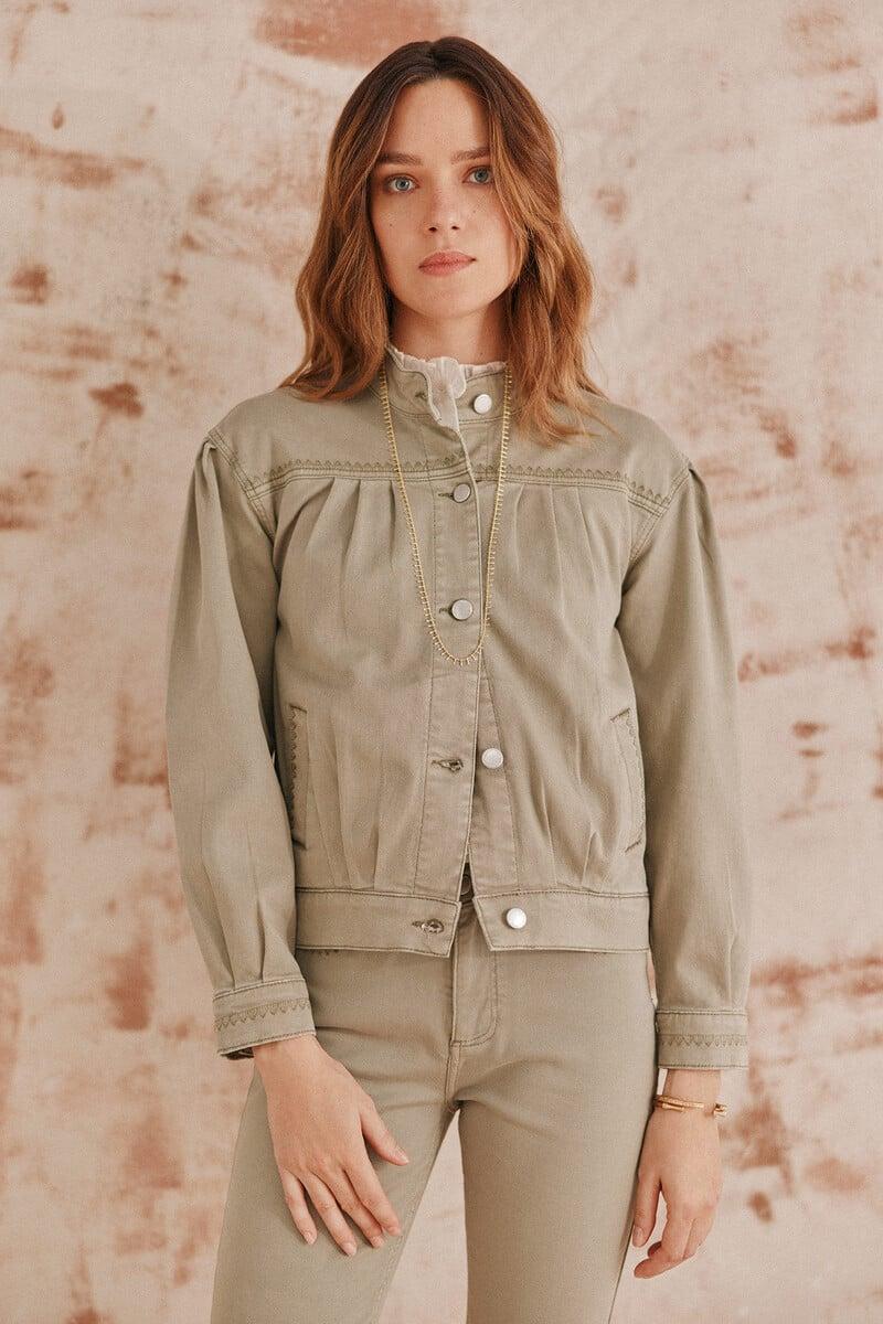 pedro del hierro Beatriz. Chaqueta bomber frunces Grandes ahorros