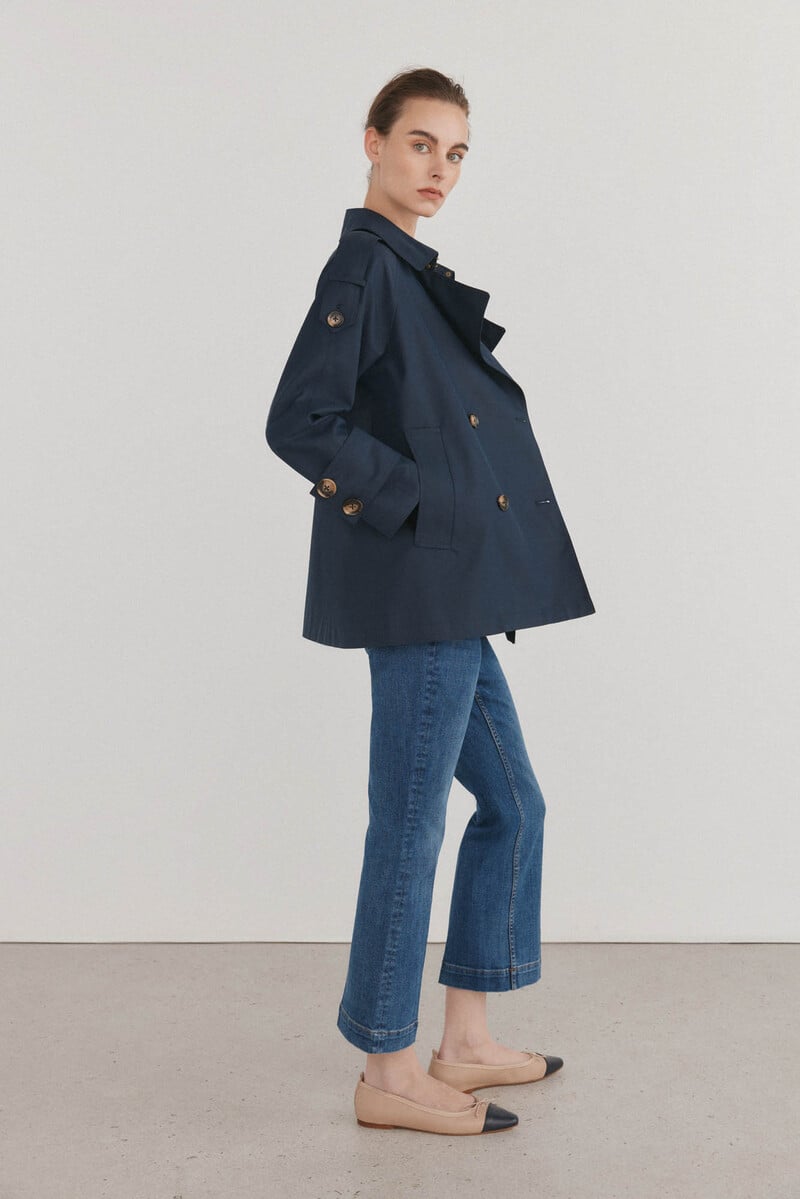 pedro del hierro Gabardina corta lisa Rebajas de fin de temporada