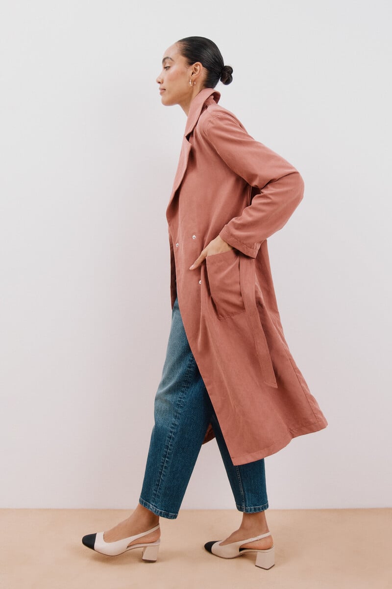 pedro del hierro Gabardina fluida waterrepelent Rebajas