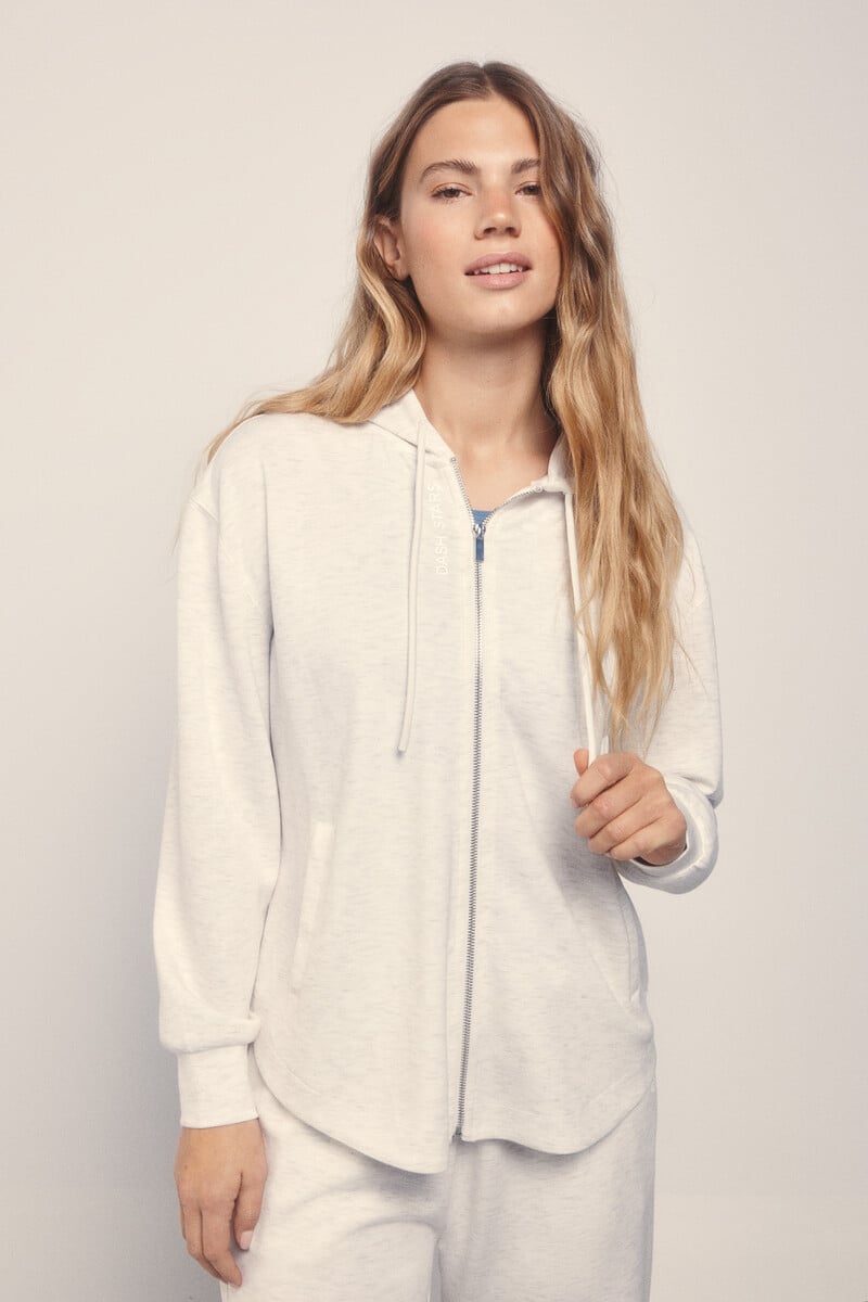 pedro del hierro Chaqueta modal tacto suave gris Liquidación