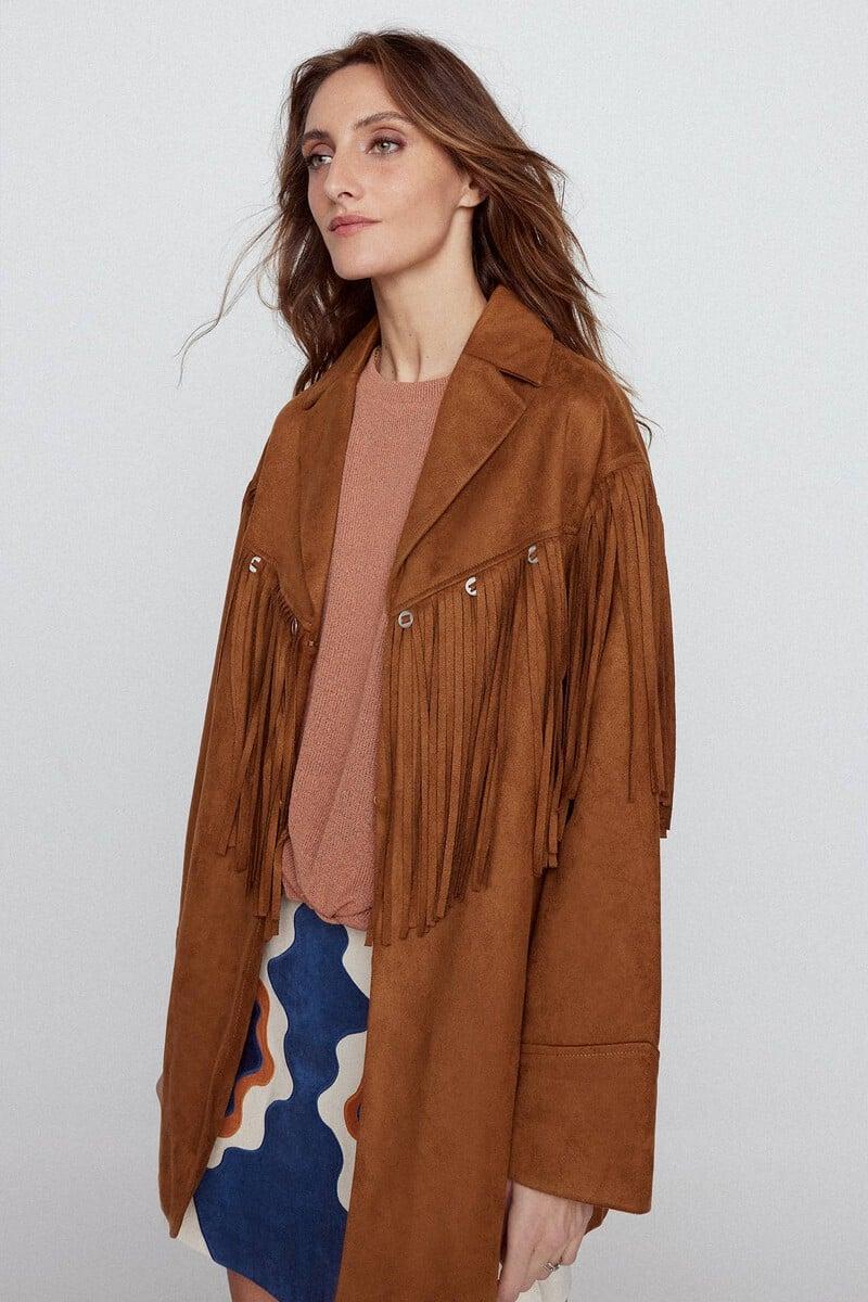 pedro del hierro Sobrecamisa flecos efecto ante Limitado a 3 días