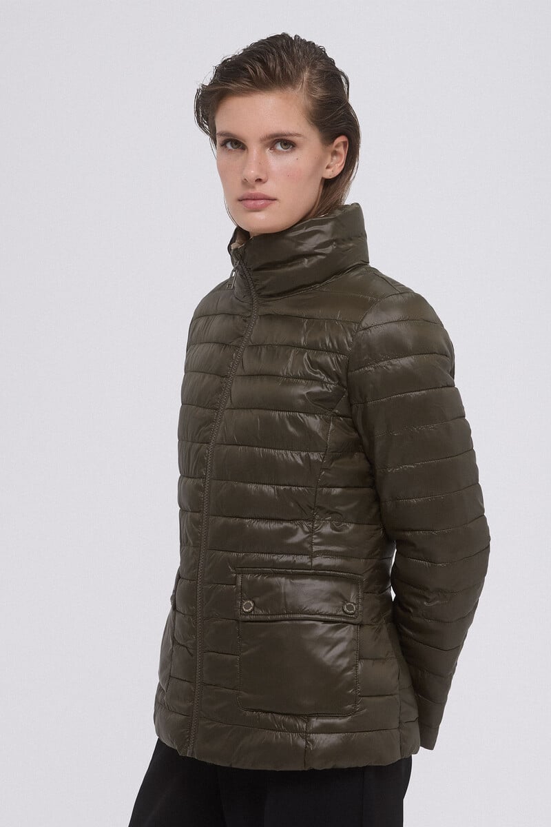 pedro del hierro Chaqueta acolchada reversible lisa Última moda