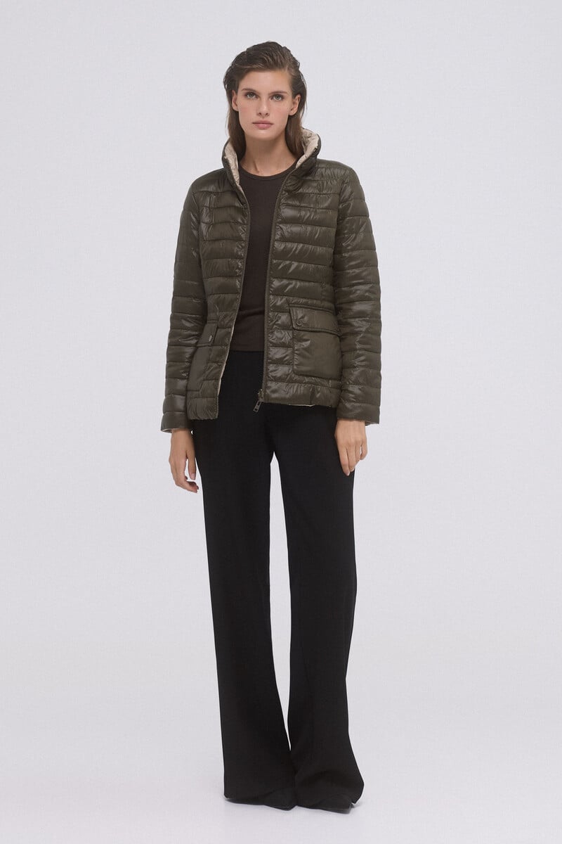 pedro del hierro Chaqueta acolchada reversible lisa Última moda