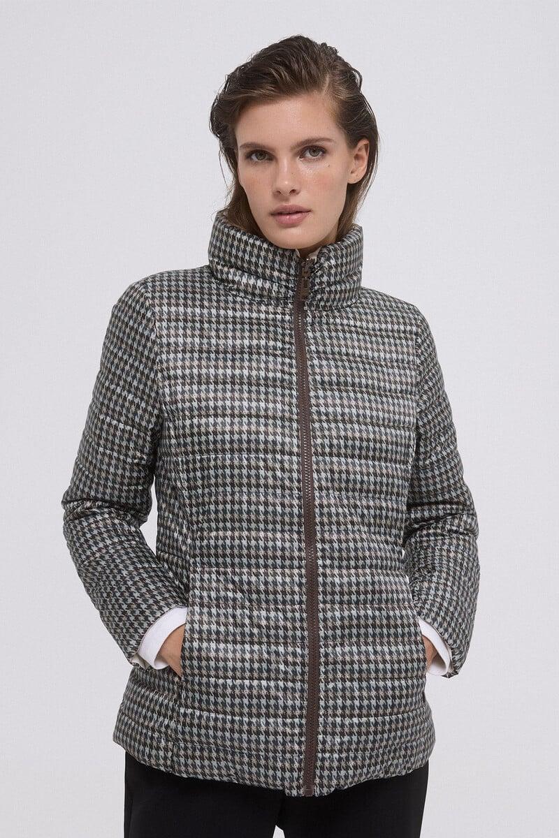 pedro del hierro Chaqueta acolchada reversible estampada Ofertas de temporada