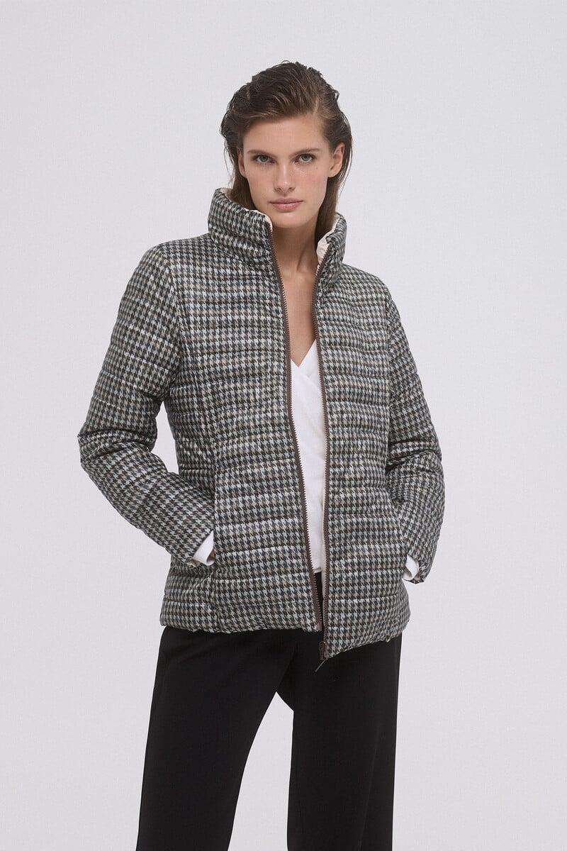 pedro del hierro Chaqueta acolchada reversible estampada Ofertas de temporada