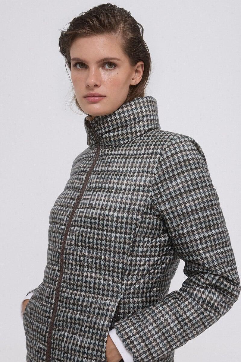pedro del hierro Chaqueta acolchada reversible estampada Ofertas de temporada