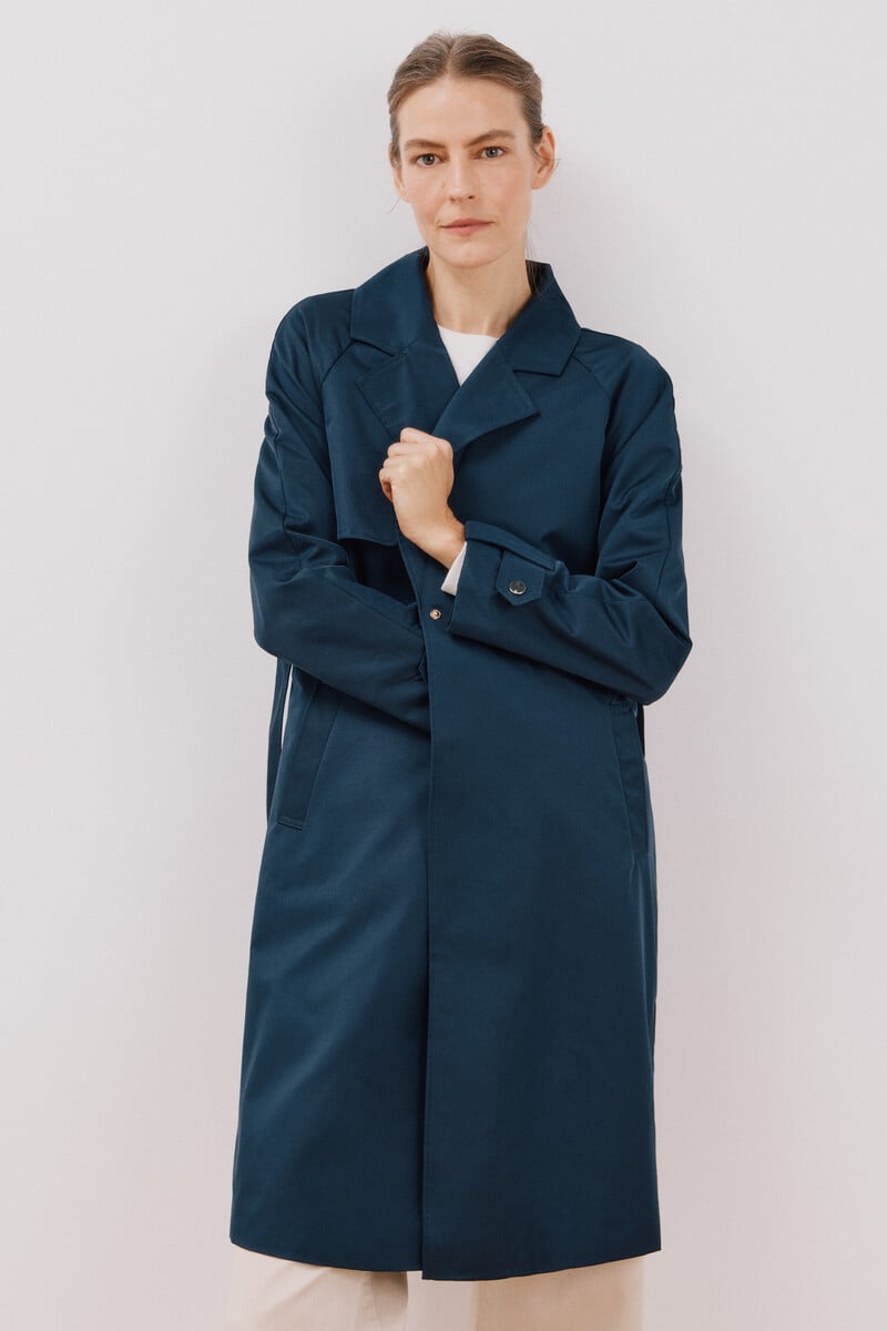 pedro del hierro Gabardina larga waterrrepelent Rebajas de fin de temporada