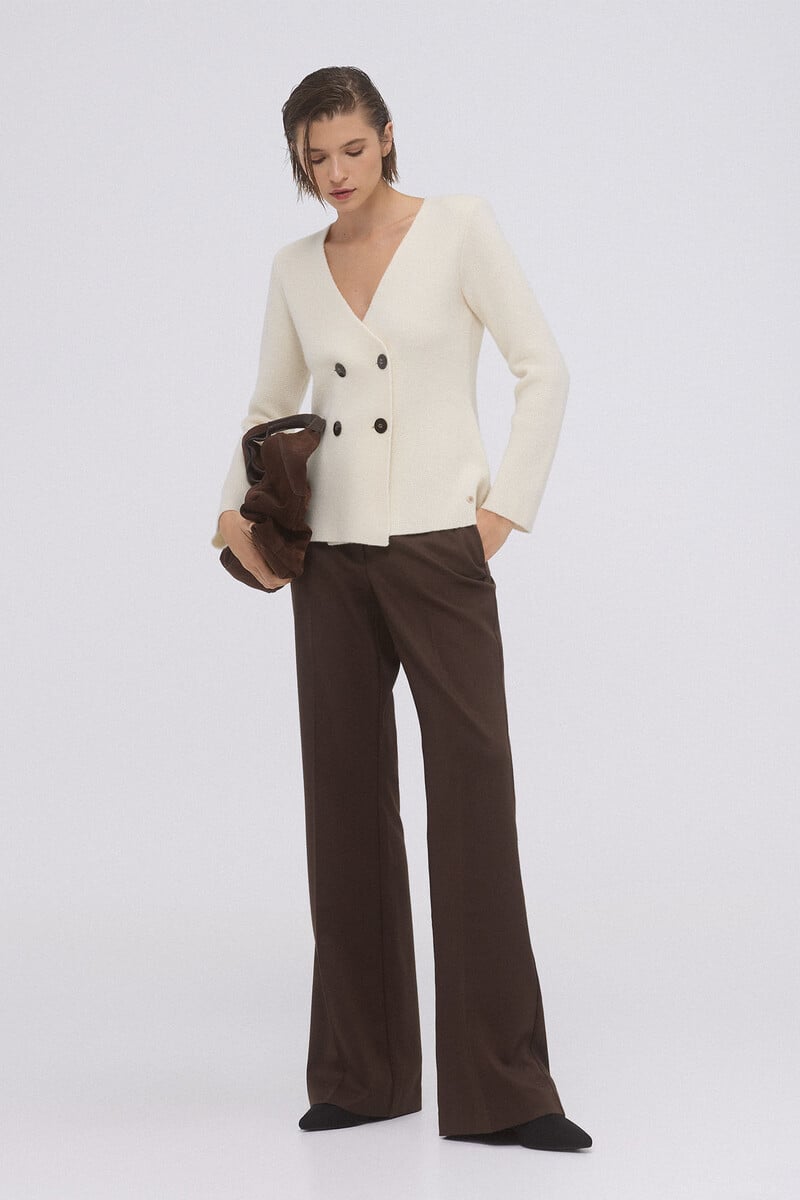 pedro del hierro Chaqueta cruzada botón cuerno Rebajas