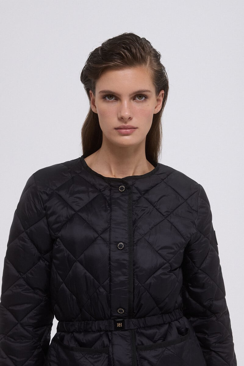 pedro del hierro Chaqueta acolchada cinturón Tienda