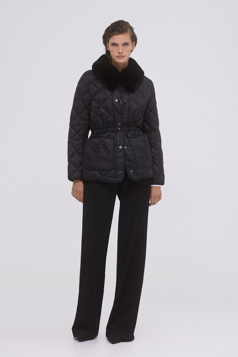 pedro del hierro Chaqueta acolchada cinturón Tienda