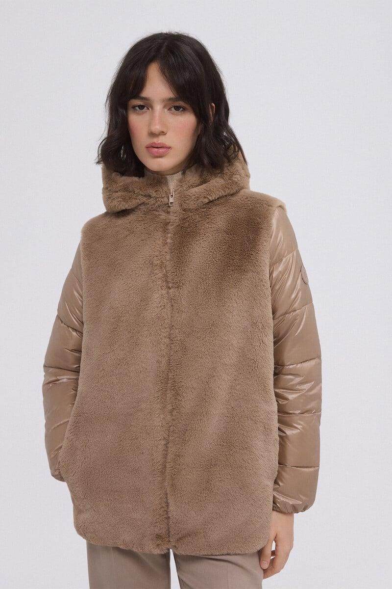 pedro del hierro Parka combinada pelo Tienda