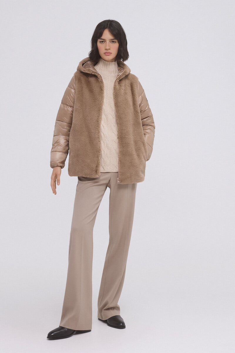 pedro del hierro Parka combinada pelo Tienda