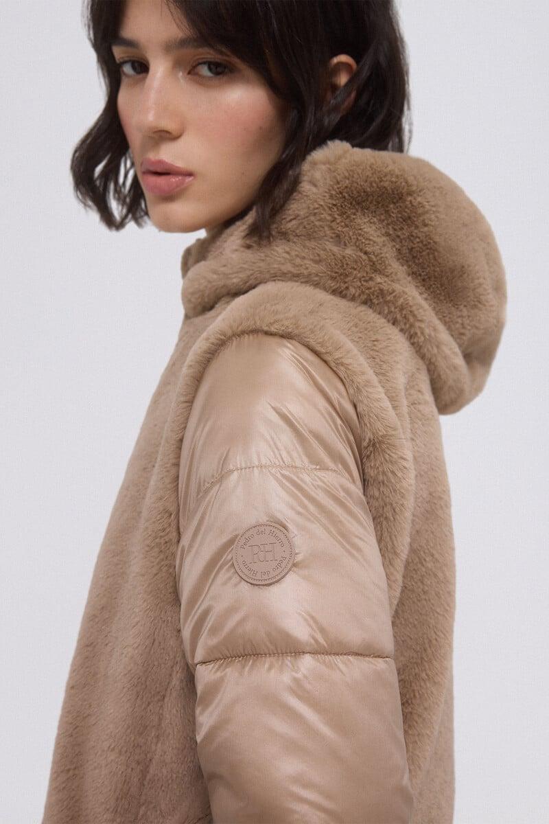 pedro del hierro Parka combinada pelo Tienda
