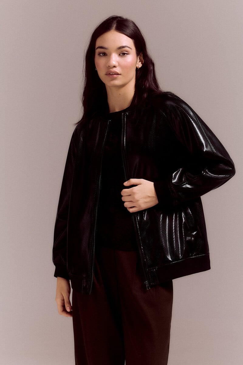 pedro del hierro Bomber efecto piel de serpiente Oferta especial