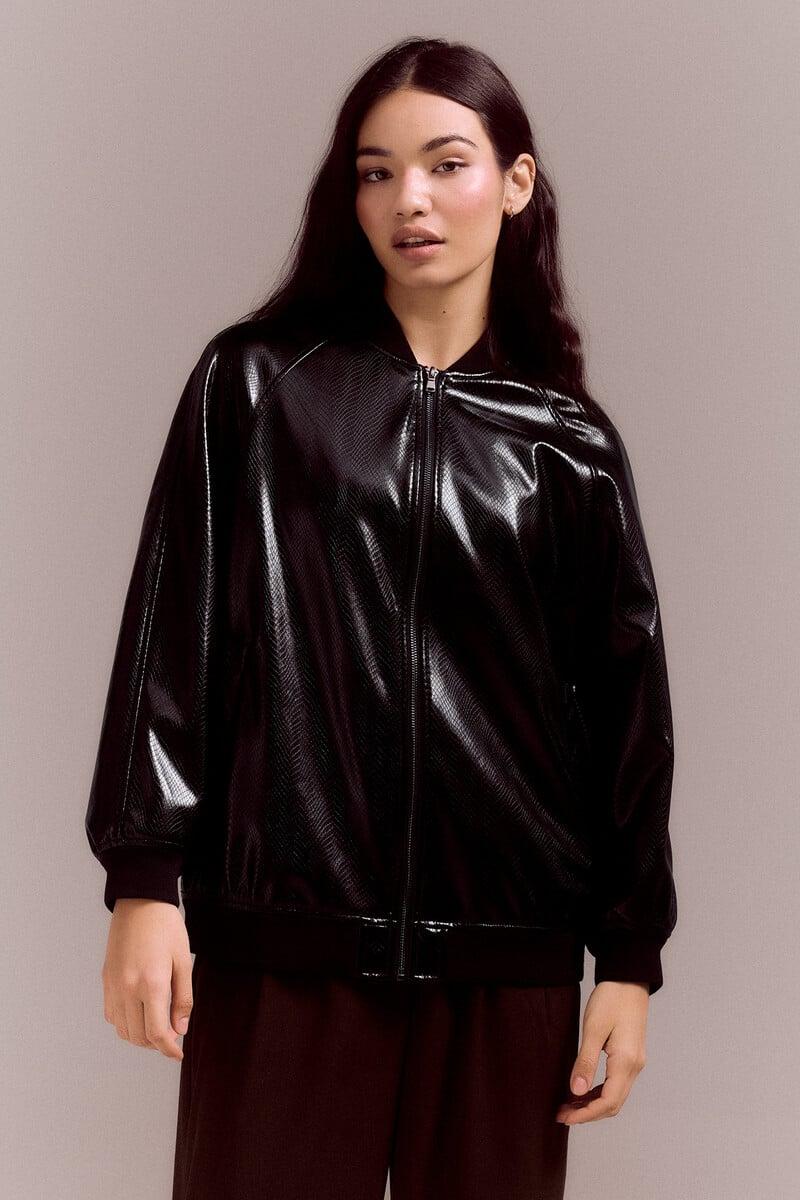 pedro del hierro Bomber efecto piel de serpiente Oferta especial