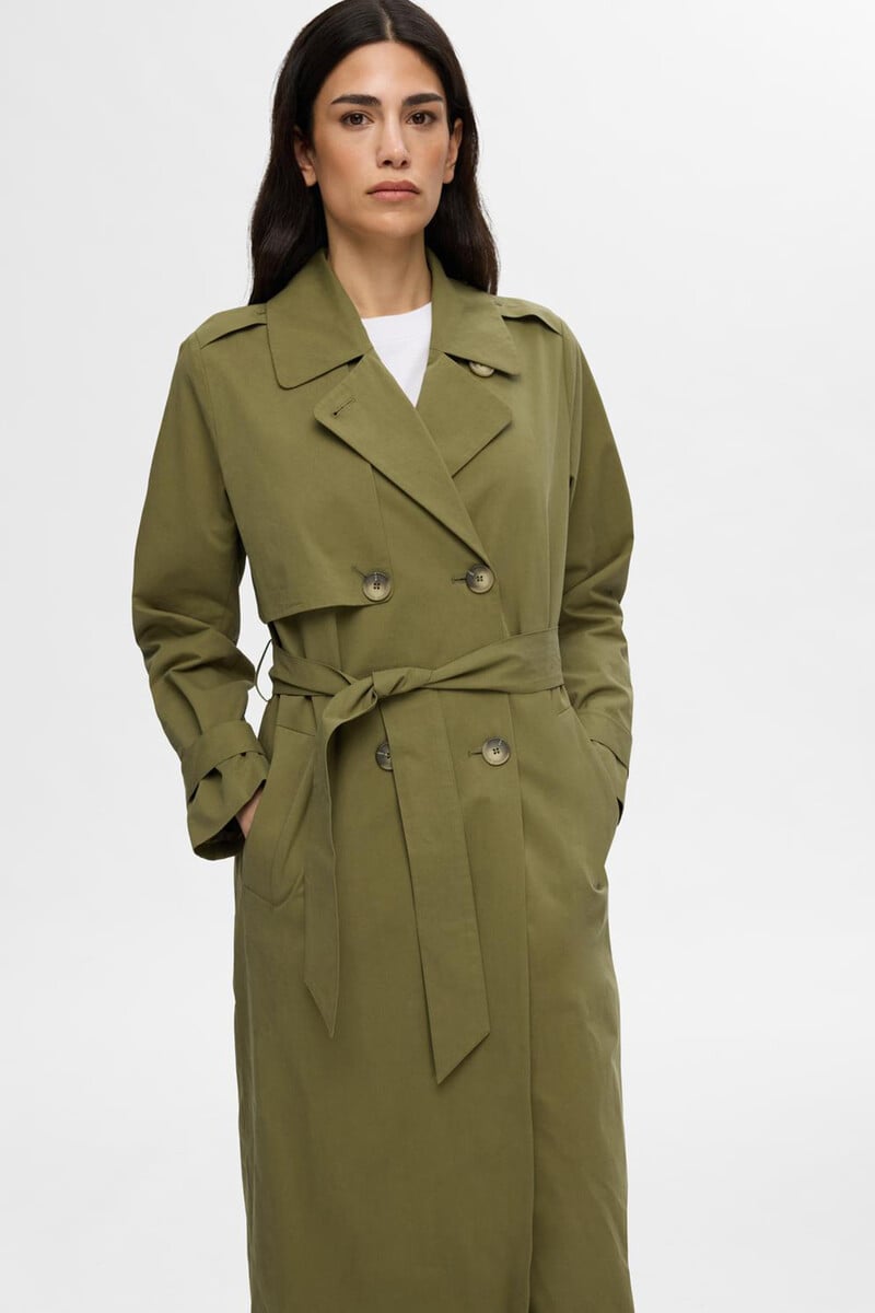 pedro del hierro Gabardina larga confeccionada con algodón orgánico Envío gratis