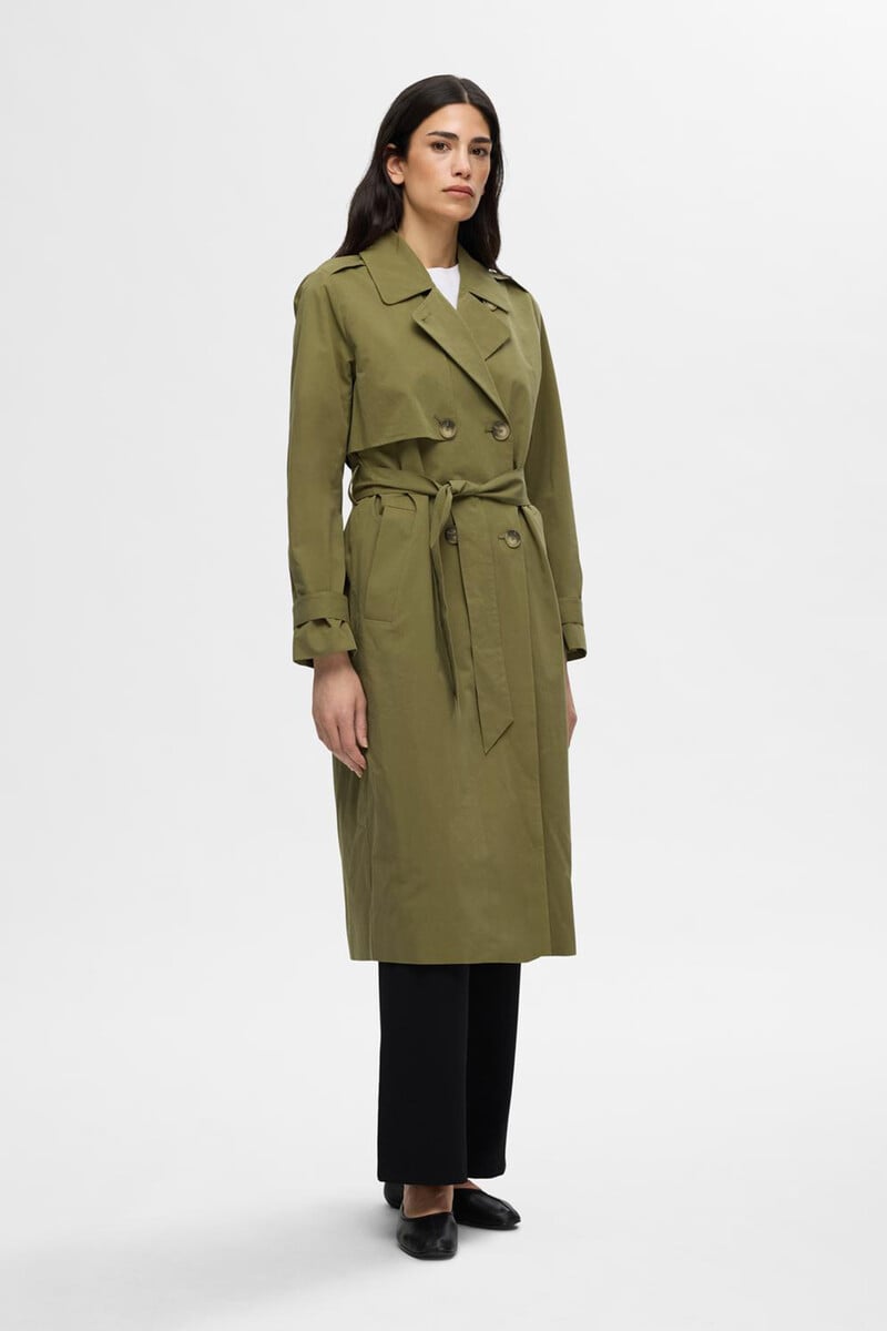 pedro del hierro Gabardina larga confeccionada con algodón orgánico Envío gratis