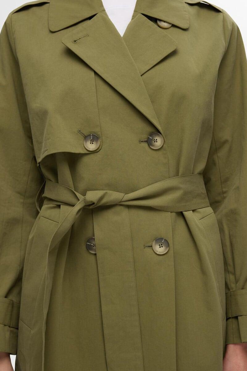 pedro del hierro Gabardina larga confeccionada con algodón orgánico Envío gratis