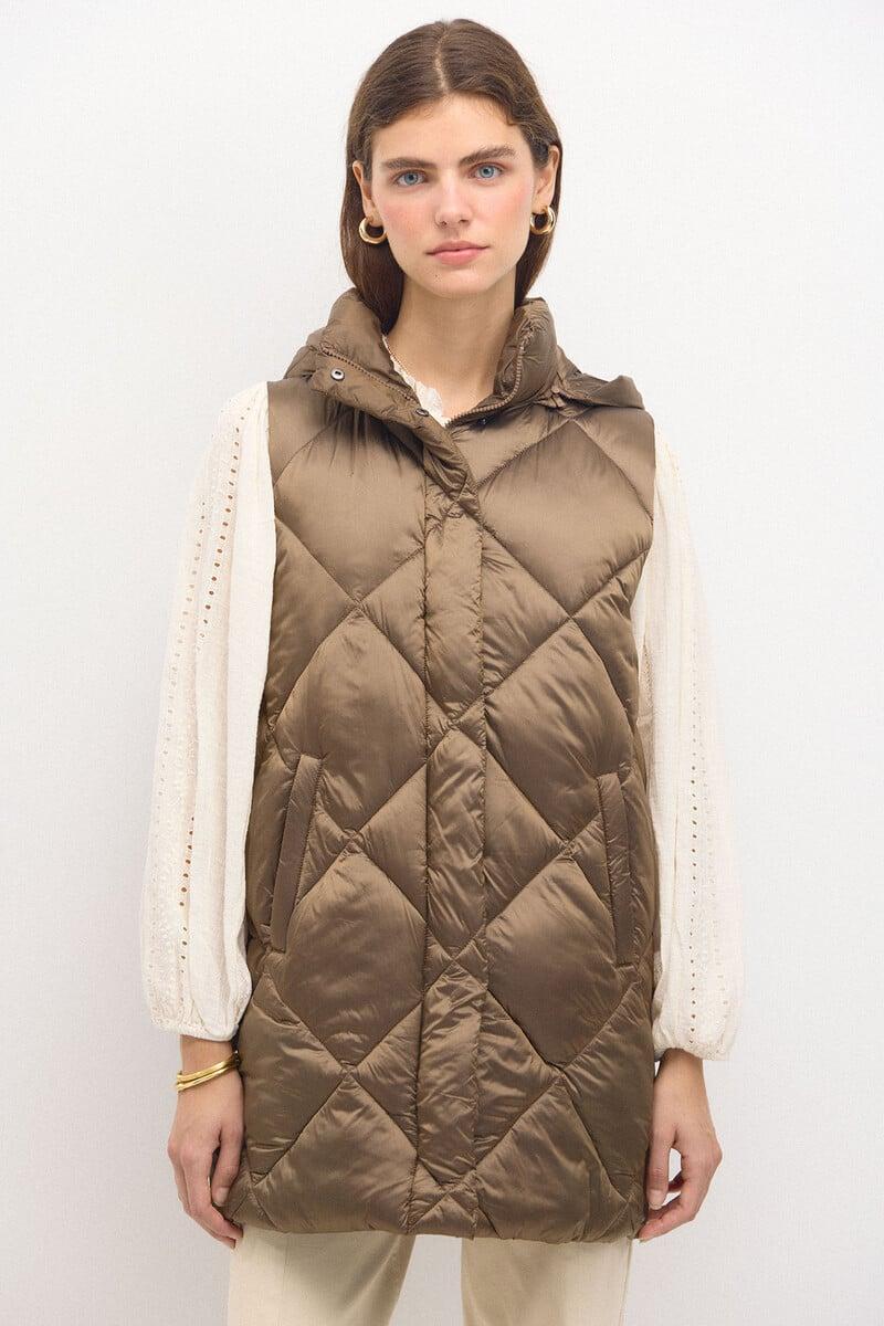 pedro del hierro Dafne. Chaleco acolchado metalizado COMPRAR AHORA