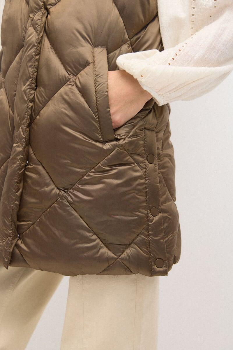 pedro del hierro Dafne. Chaleco acolchado metalizado COMPRAR AHORA