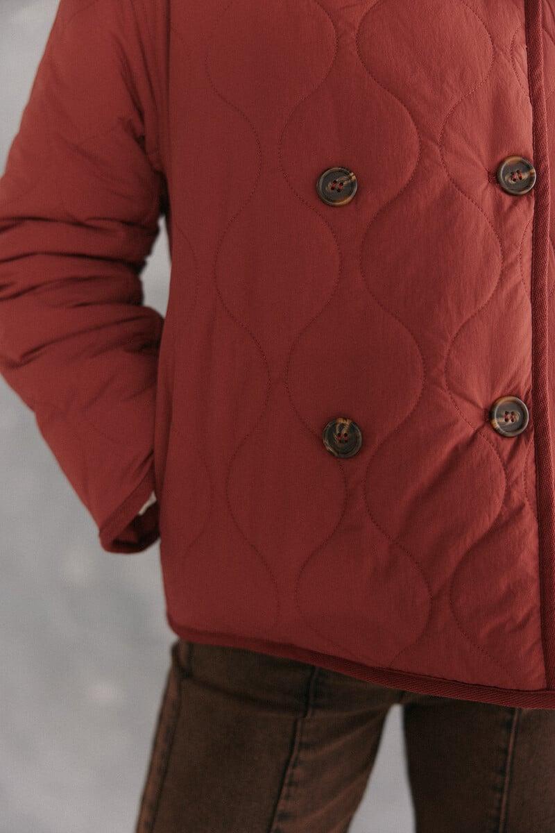 pedro del hierro Diana. Chaqueta acolchada con botones Grandes descuentos