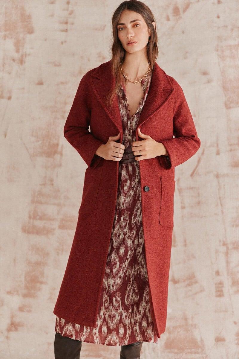 pedro del hierro Aroa. Abrigo largo básico Última moda