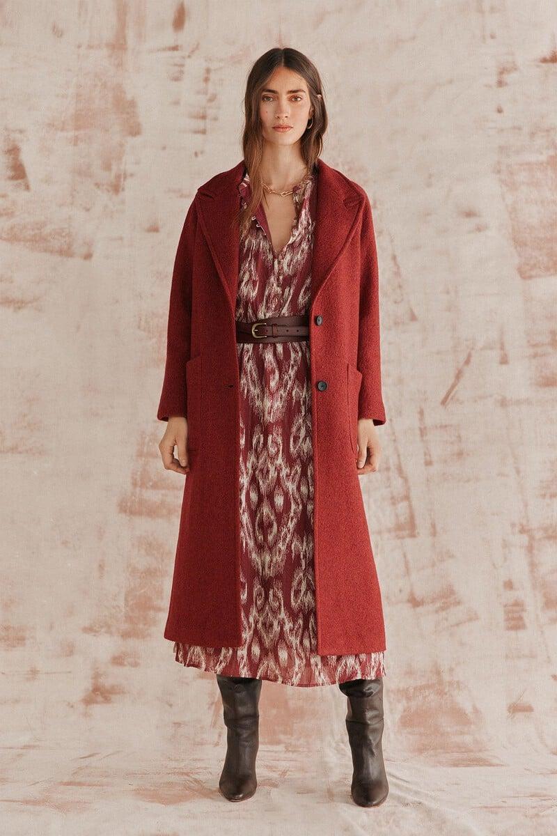 pedro del hierro Aroa. Abrigo largo básico Última moda