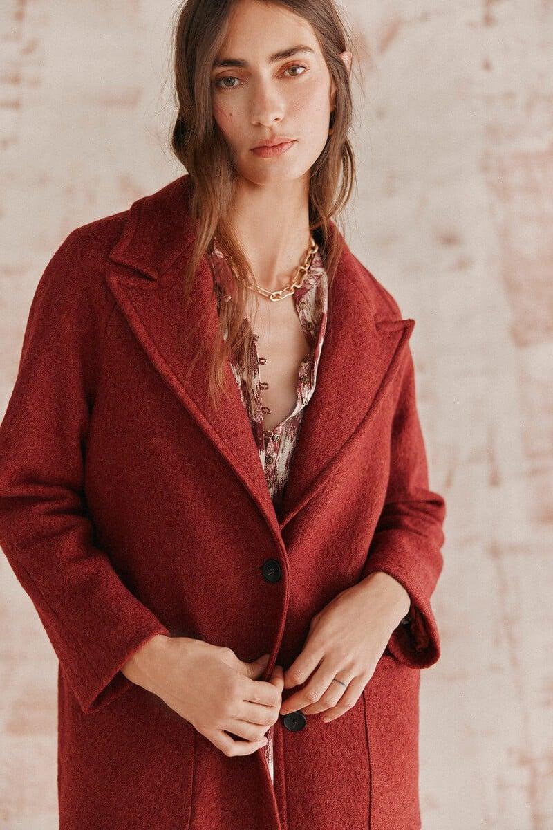 pedro del hierro Aroa. Abrigo largo básico Última moda