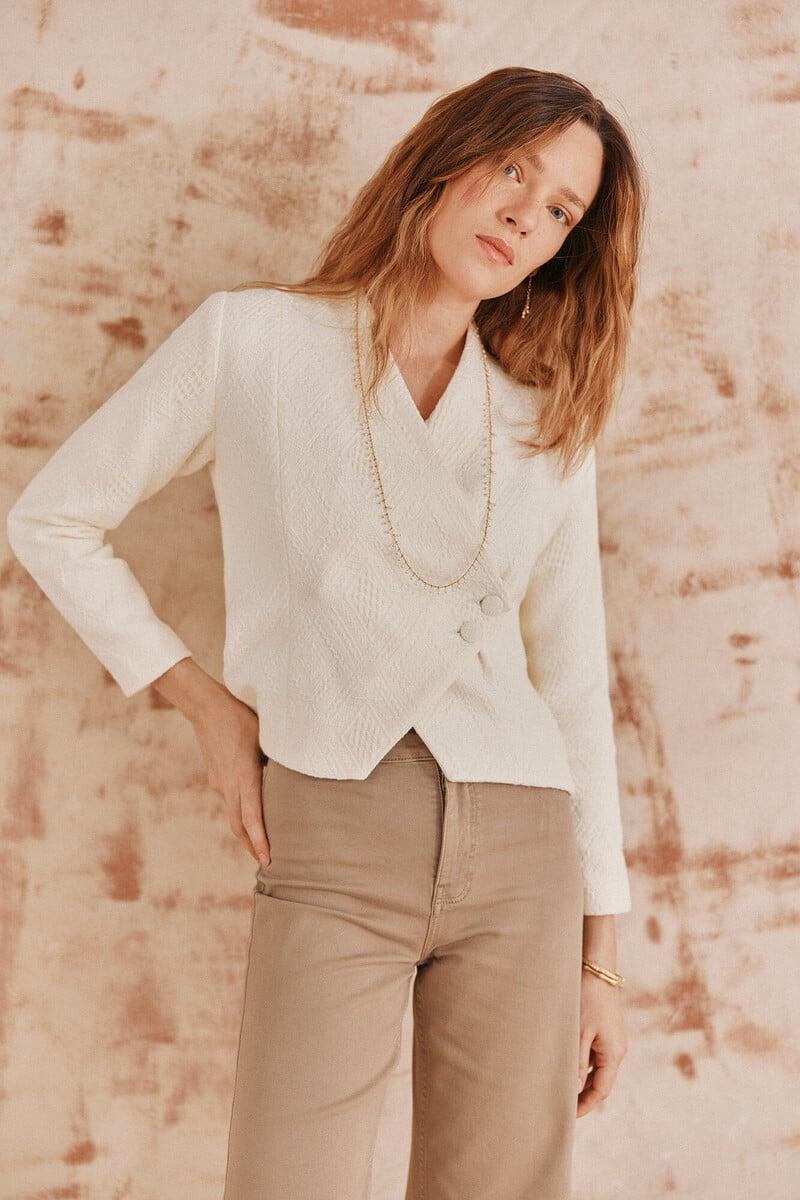 pedro del hierro Elia. Chaqueta Jacquard Ofertas de temporada