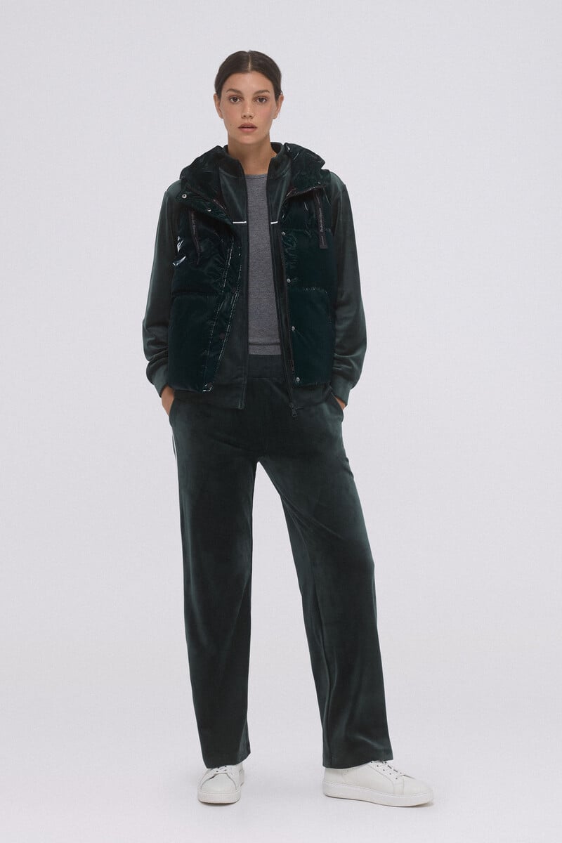 pedro del hierro Chaleco brillo capucha 2025