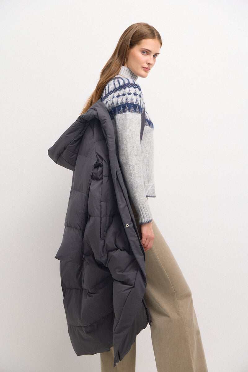 pedro del hierro Donna. Anorak largo acolchado Gran oferta