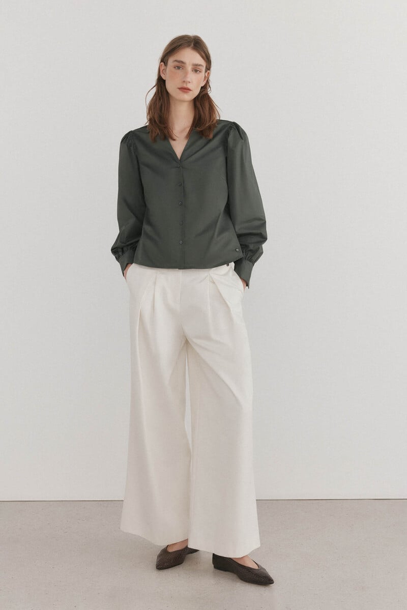 pedro del hierro Camisa manga larga abullonada Liquidación